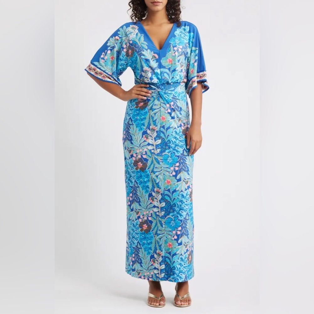 Lilly Pulitzer adalyn floral maxi dress size 8 NWT